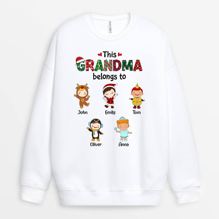 Personalised This Grandma Belongs To Sweatshirt - Personal Chic