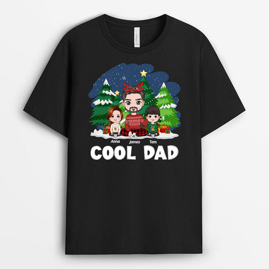 1370AUK1 personalised best cool dad t shirt