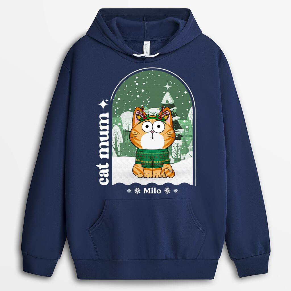 Cat 2024 christmas hoodie