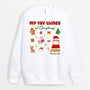 1376WUK1 personalised my favourite thing at christmas sweatshirt