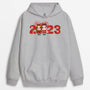 1377HUK2 personalised winter christmas couple hoodie