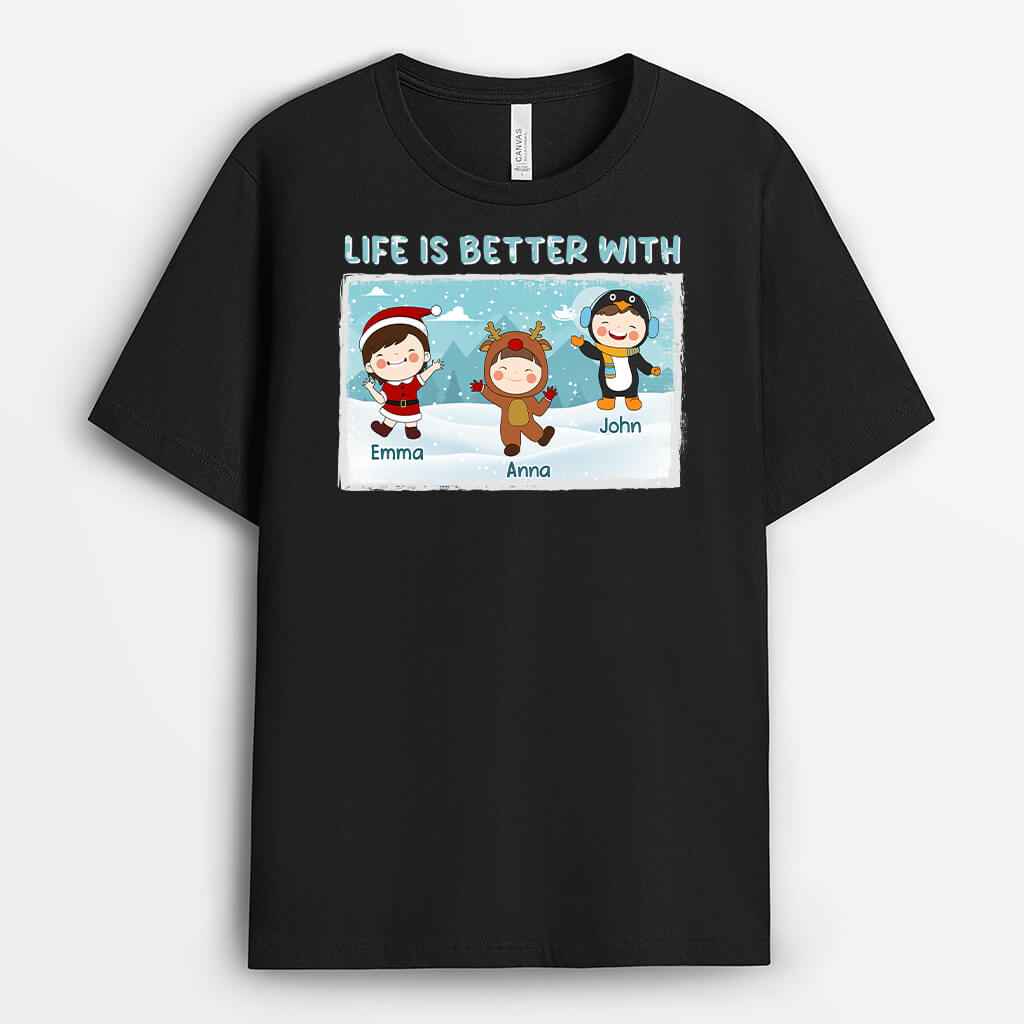 1380AUK1 personalised life is better with t shirt