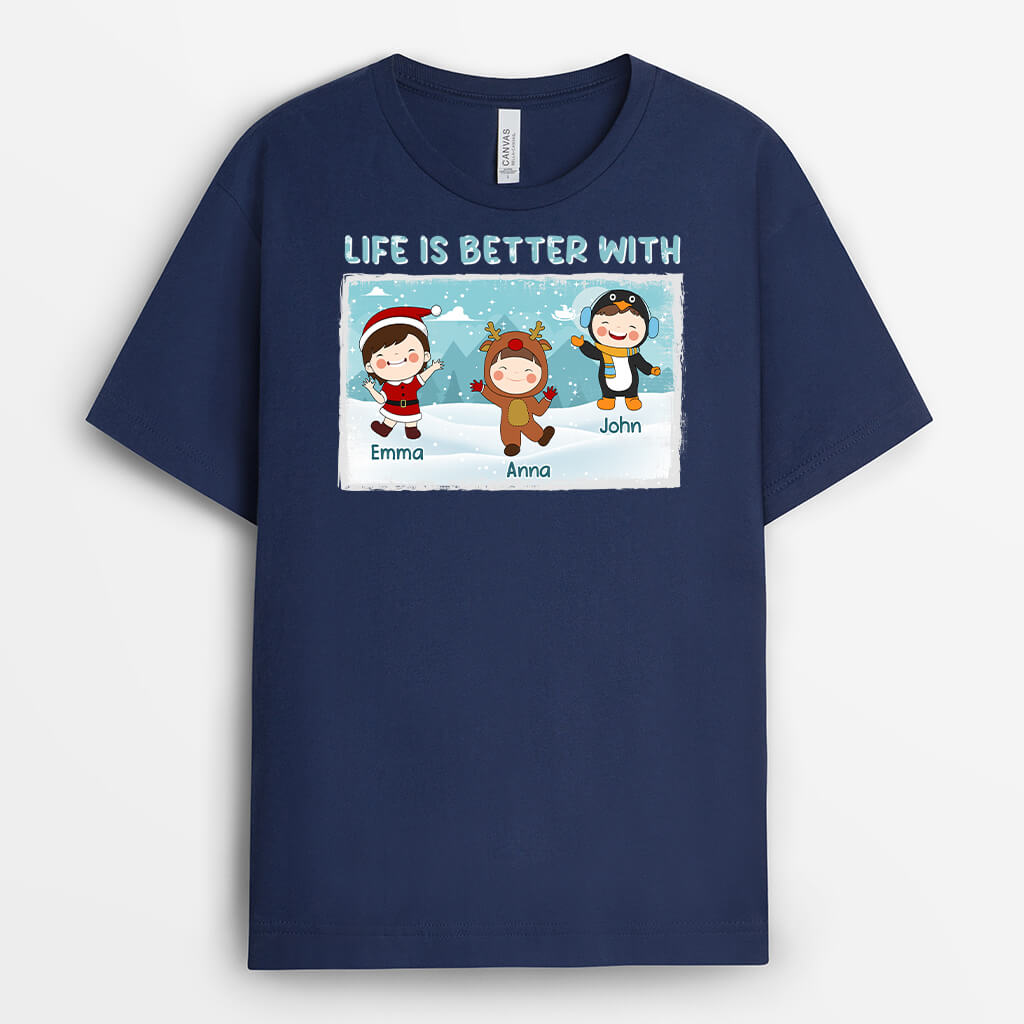 1380AUK2 personalised life is better with t shirt