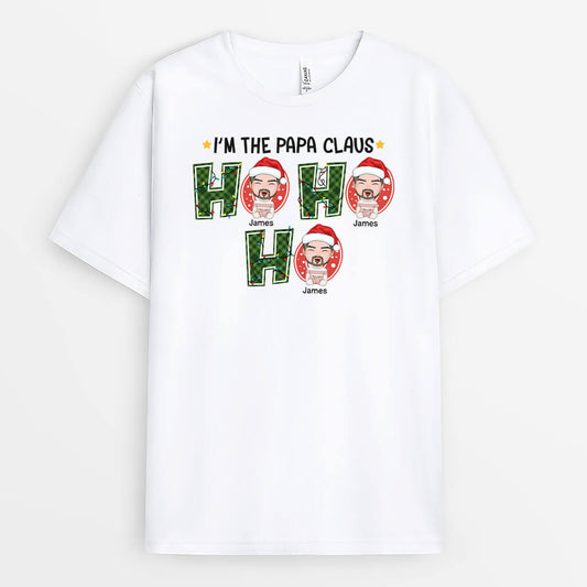 1383AUK1 personalised ho ho ho t shirt