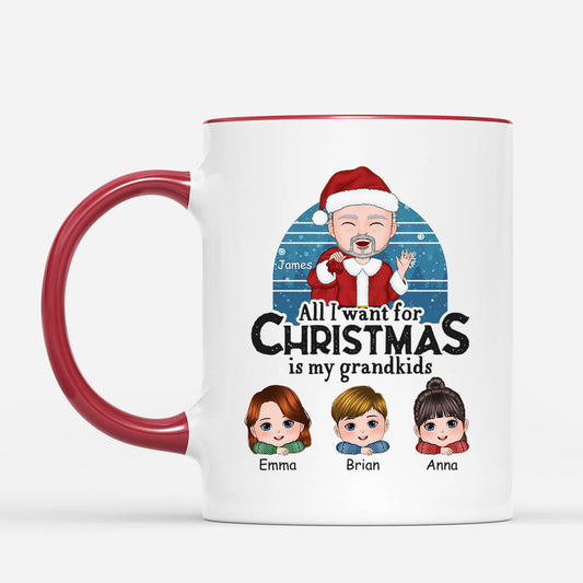 1389MUK2 personalised all i want for christmas mug
