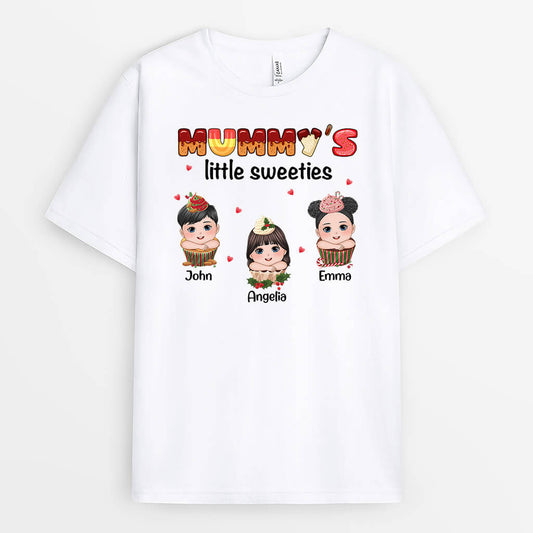 1396AUK1 personalised mummys little sweeties t shirt