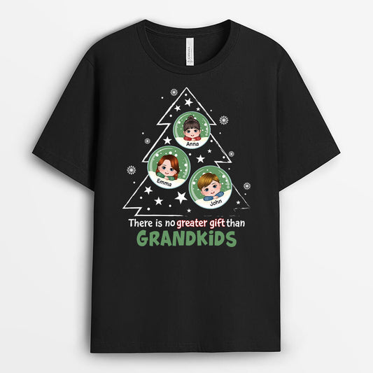 1398AUK1 personalised there is no greater gift than grandkids t shirt
