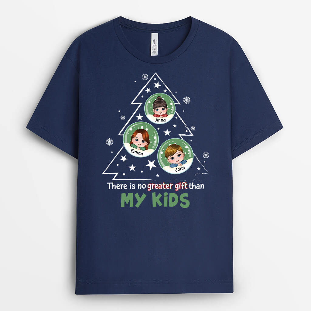 1398AUK2 personalised there is no greater gift than grandkids t shirt