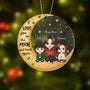 1409OUK2 personalised grandma grandkids on moon ornament