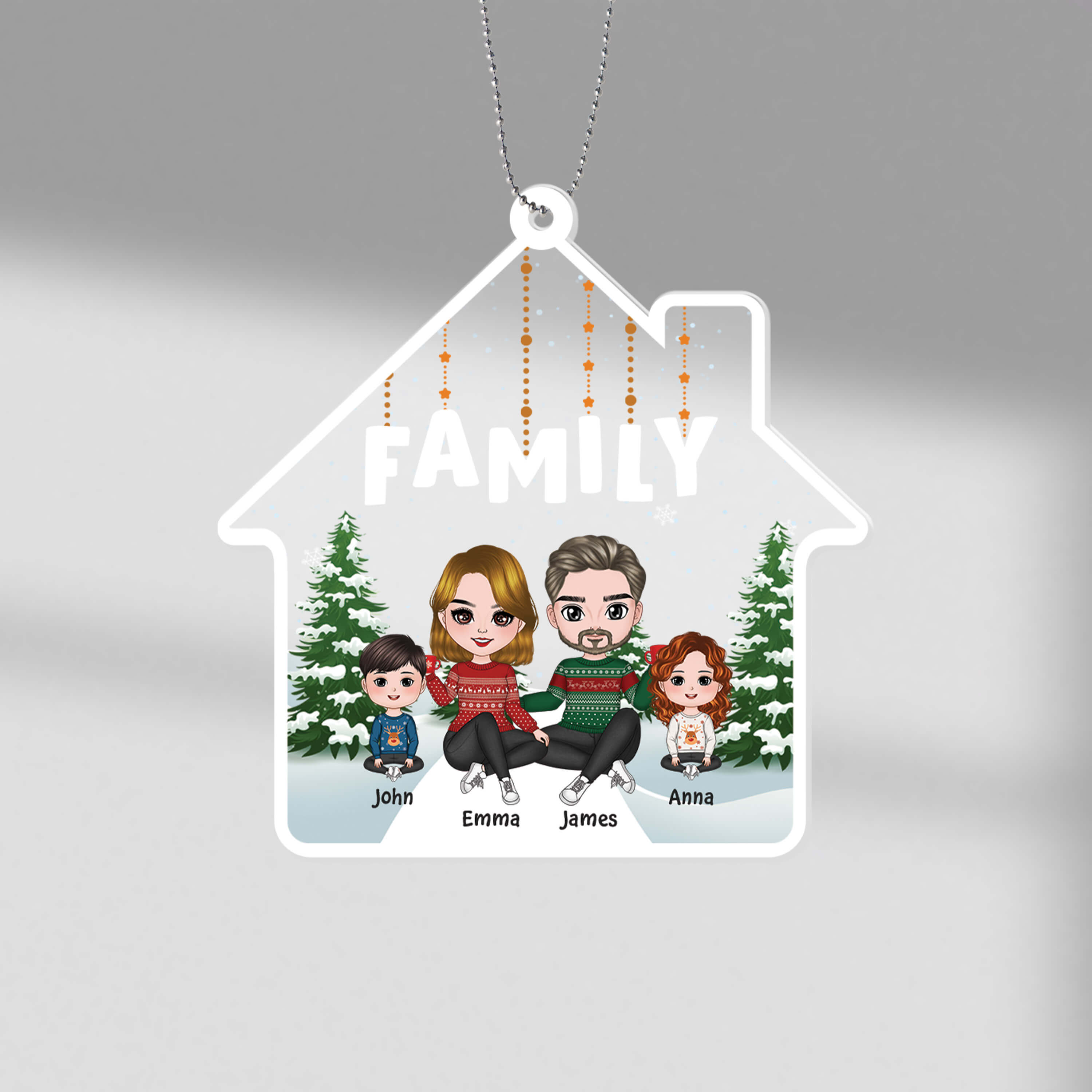 Personalized Family For Christmas Ornament - Personal Chic