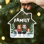 1415OUS2 personalized family house ornament