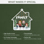 1415OUS4 personalized family house ornament