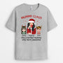 1421AUK2 personalised like a normal mummy christmas t shirt