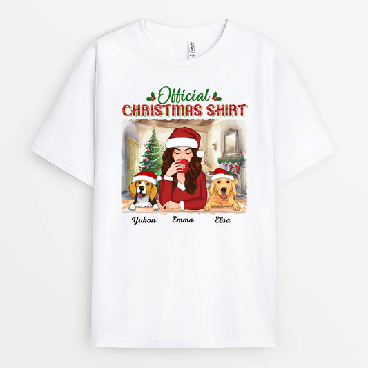 1432AUK1 personalised official christmas outfit t shirt