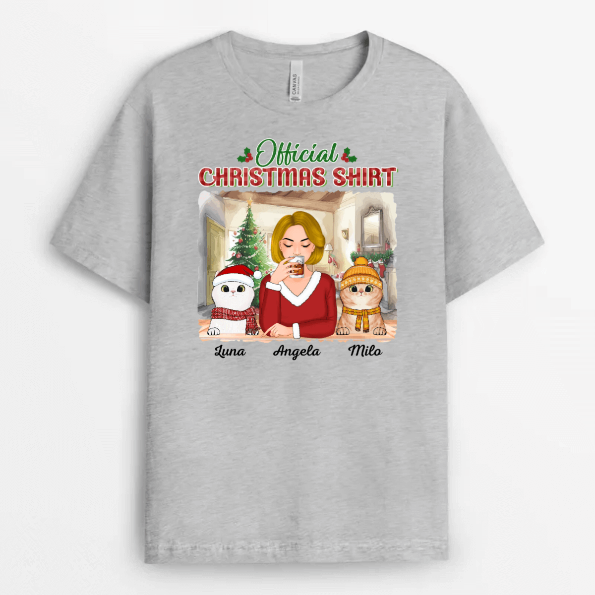 1432AUK1 personalised official christmas outfit t shirt_1_1