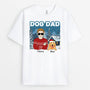 1437AUK1 personalised best dog dad christmas t shirt