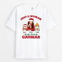 1442AUK1 personailsed just a woman who loves catmas t shirt