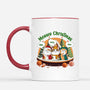 1446MUK2 personalised meowy christmas with cookie house mug