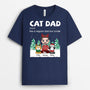 1450AUK1 personalised like a regular cat dad but cooler t shirt