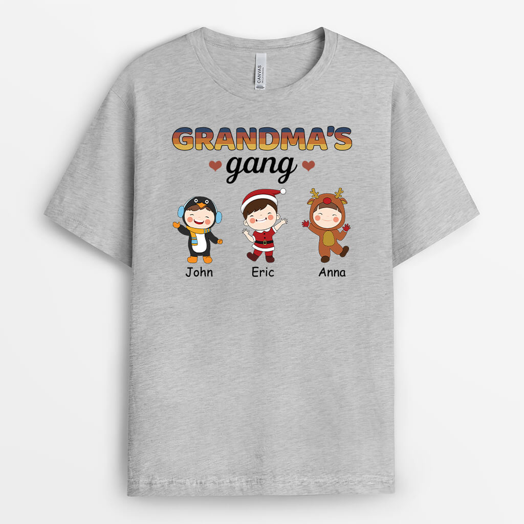 1457AUK2 personalised mummys gang t shirt