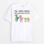 1459AUK2 personalised dinosaur family t shirt