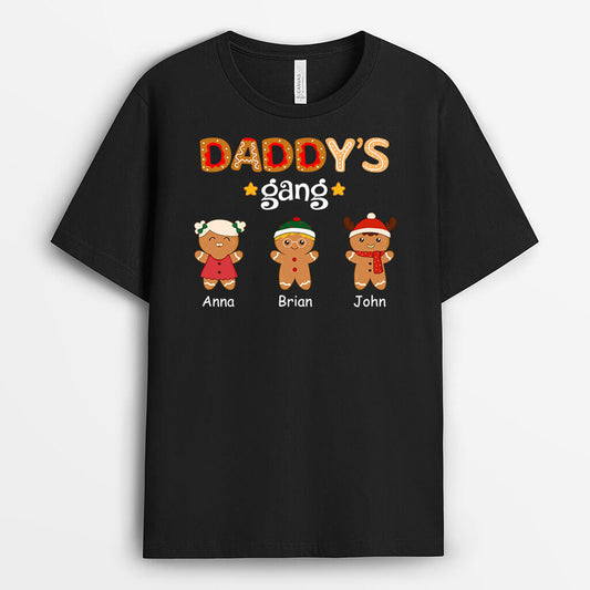 1460AUK1 personalised daddys gang t shirt