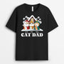 1467AUK1 personalised cat mum cat dad christmas t shirt