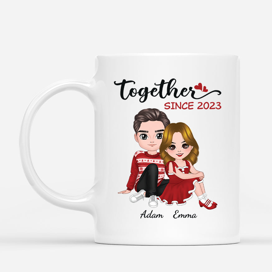 1470MUK1 together since mug  personalised present ideas for couple