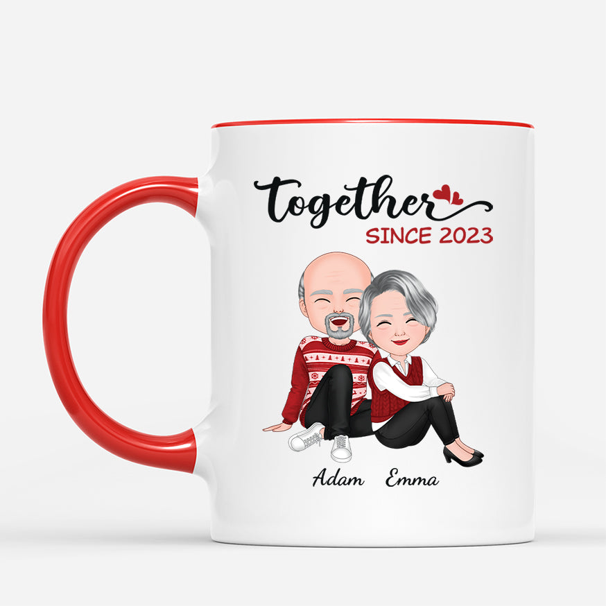 1470MUK2 together since mug  personalised present ideas for couple