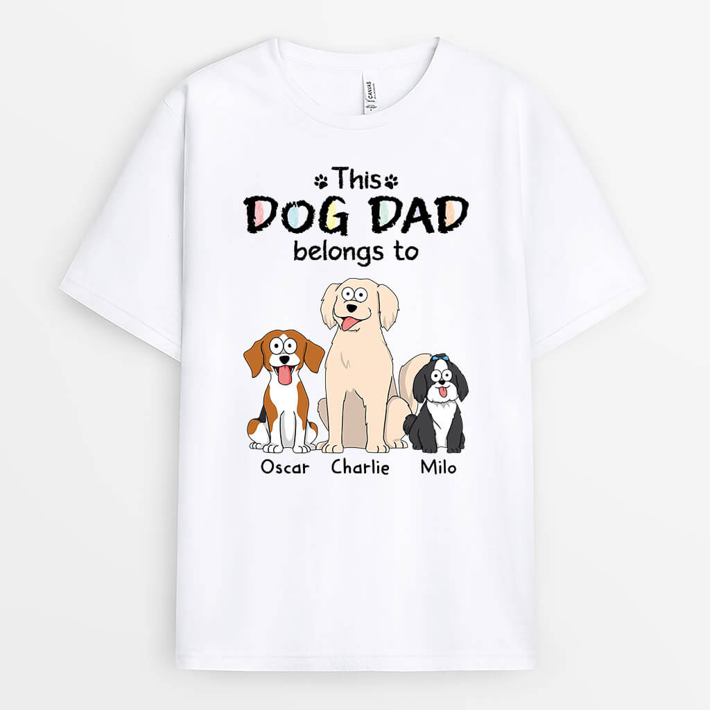 1474AUK1 personalised this dog dad dog mum belongs to