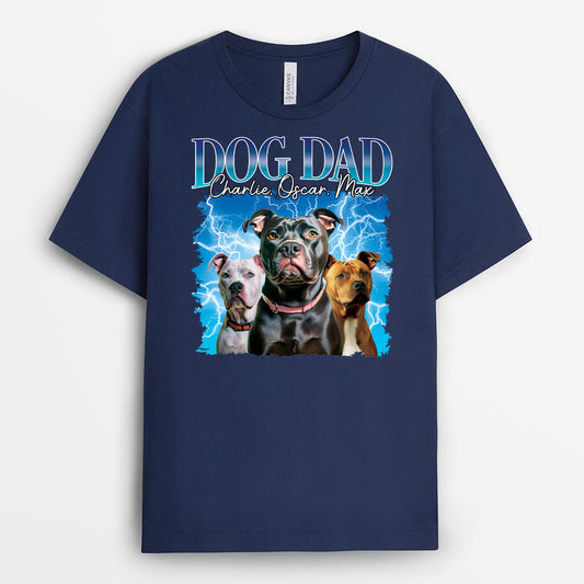 1482AUK1 personalised dog mum dog dad t shirt