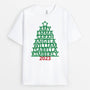 1488AUK1 personalised family christmas tree t shirt