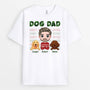 1496AUK1 personalised christmas best dog dad ever t shirt