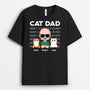 1497AUK2 personalised best cat dad ever t shirt