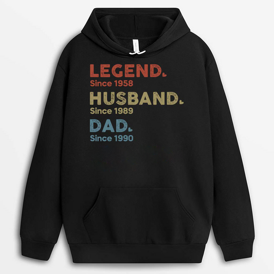 1503AUS1 personalized legend husband daddy and grandpa since t shirt_jpg