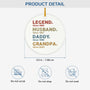 1503OUS3 personalized grandpa gifts legend since ceramic ornament 1503O3T5B