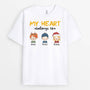 1505AUK2 personalised my heart belongs to t shirt