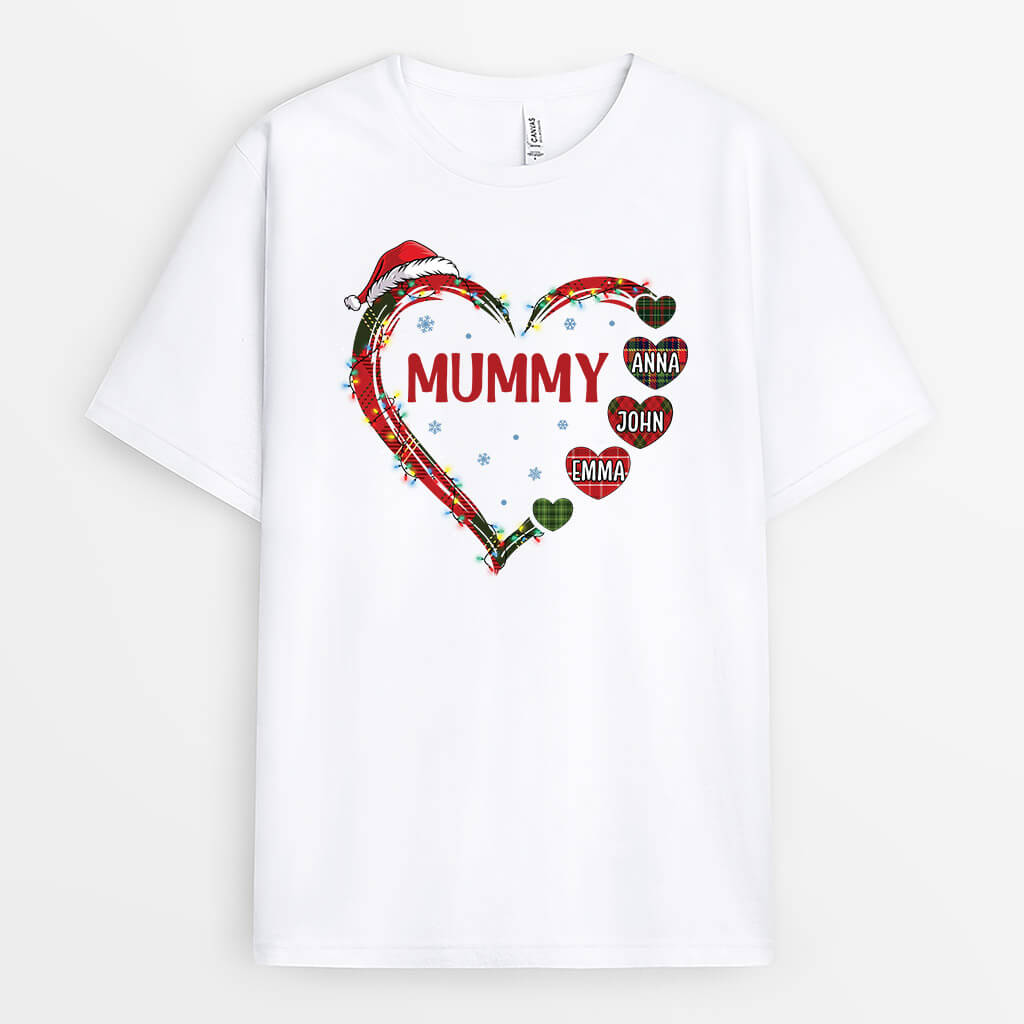 1520AUK1 personalised grandma christmas t shirt