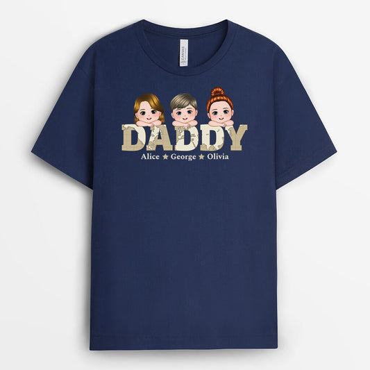 1525AUK1 personalised our best papa t shirt