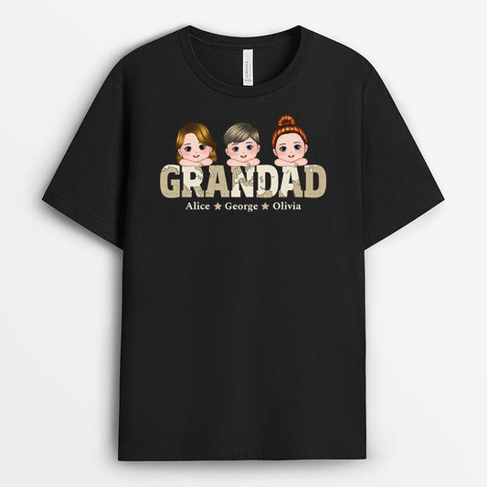 1525AUK2 personalised our best papa t shirt