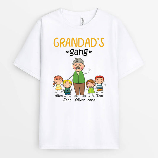 1526AUK2 personalised grandpas gang t shirt
