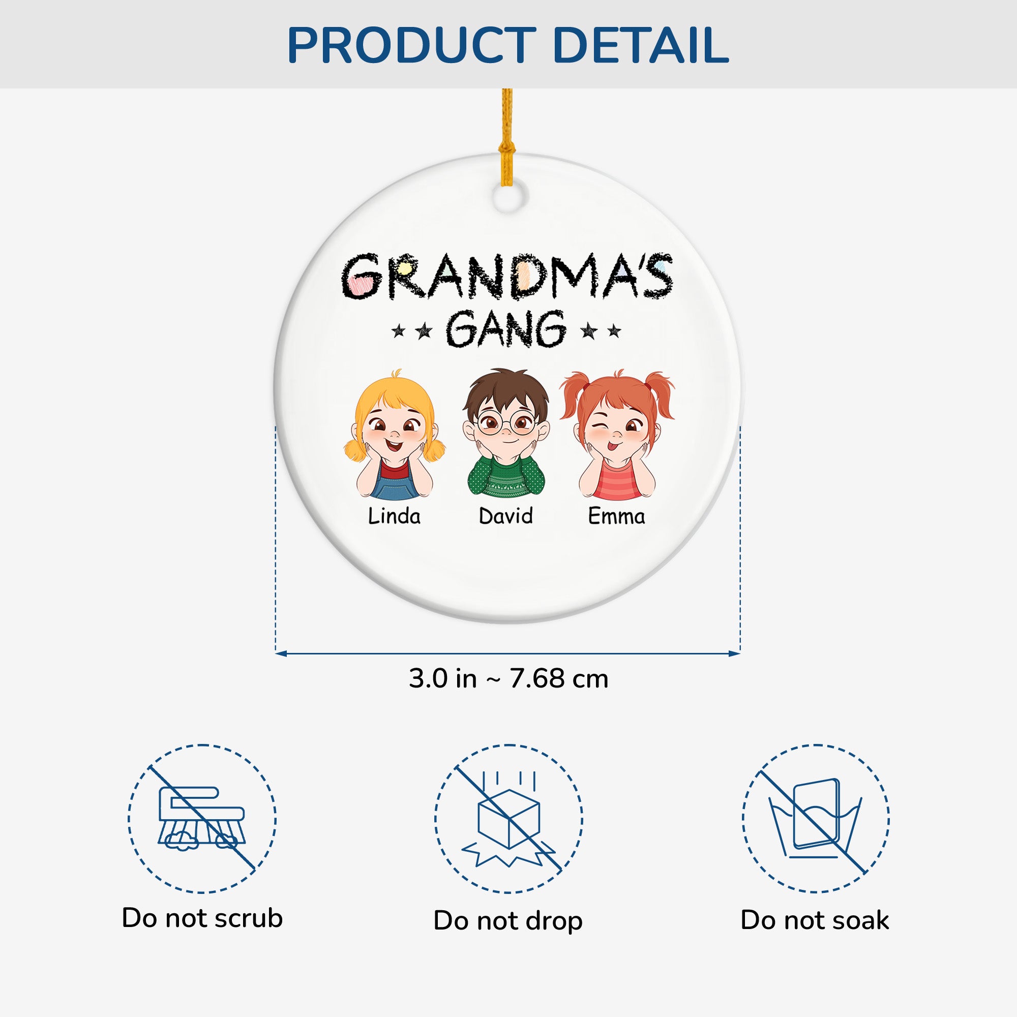 1527OUS3 personalized ceramic ornaments unique gifts for mom 1527OKQ8A