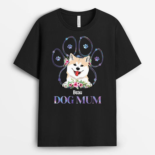 1532AUK1 personalised dog mum dog dad t shirt