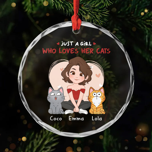 1537OUS1 personalized glass ornaments cat lover gifts for women_ 1537OKV8D