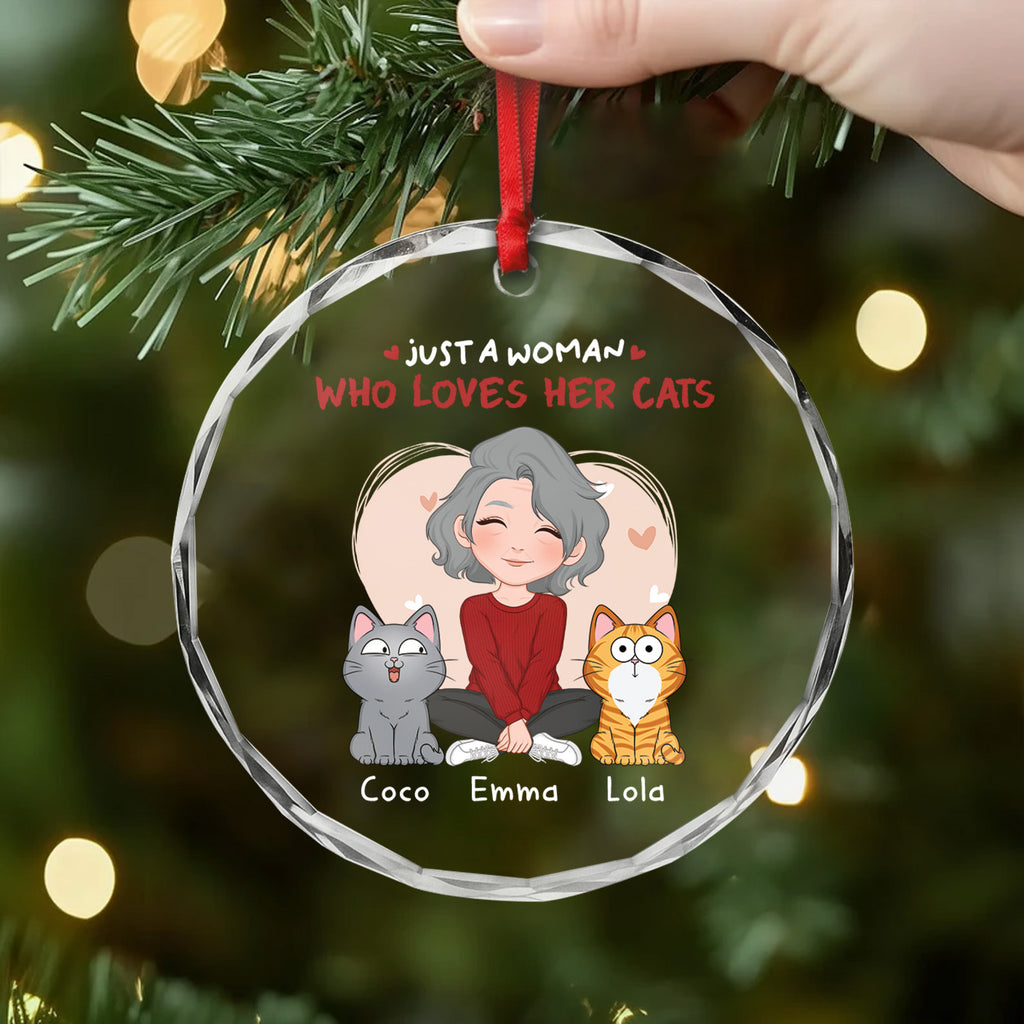 1537OUS2 personalized glass ornaments cat lover gifts for women_ 1537OKV8D