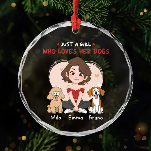 1537PUS1 personalized glass ornaments gifts for dog lovers women_ 1537PKV8C