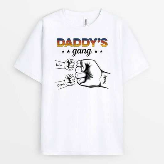 1540AUK1 personalised daddys gang t shirt