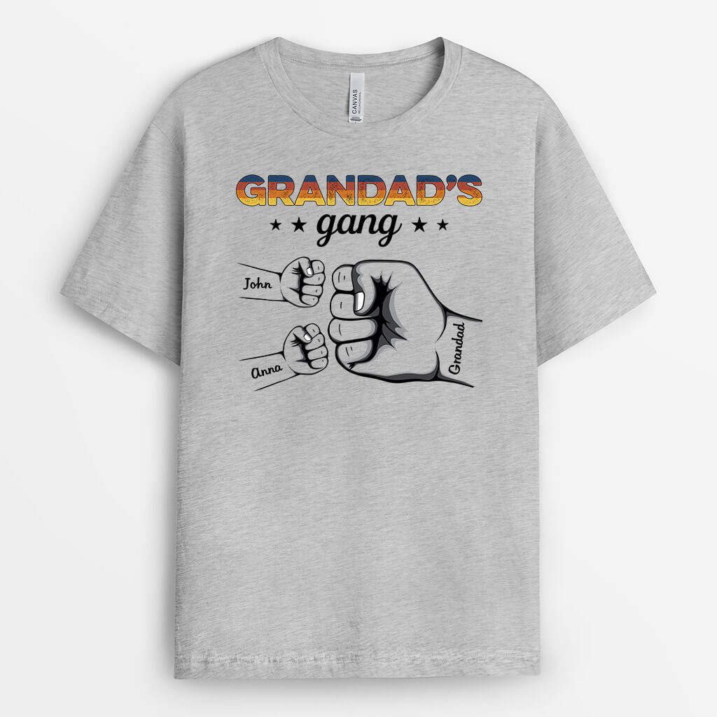 1540AUK2 personalised daddys gang t shirt