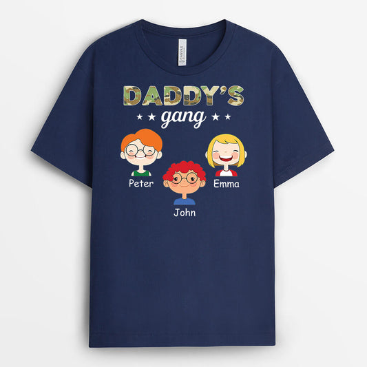 1541AUK1 personalised my dads gang t shirt