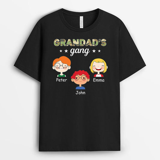 1541AUK2 personalised my dads gang t shirt